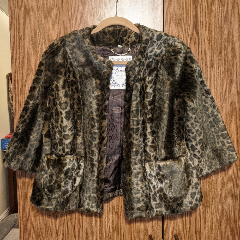 GUESS Leopard Print Jacket - Picture 5 of 12